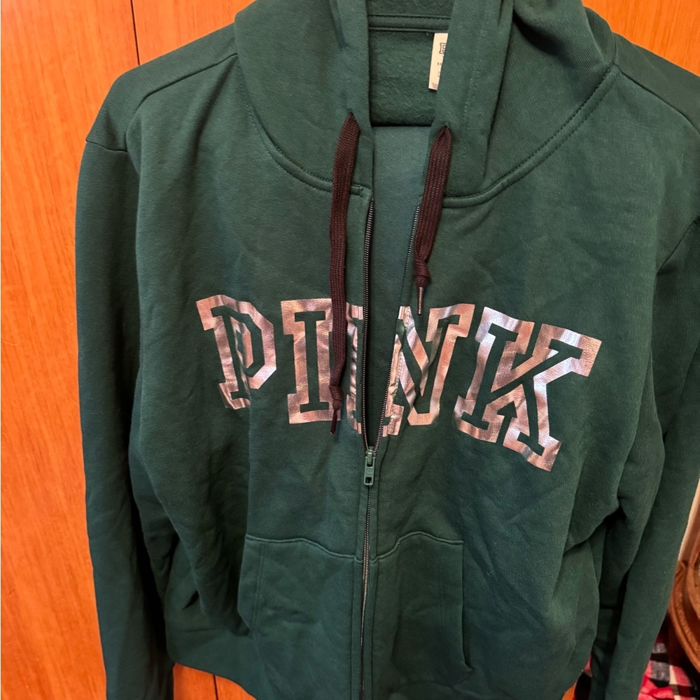 Pink Teal outfit / jacket and sweatpants